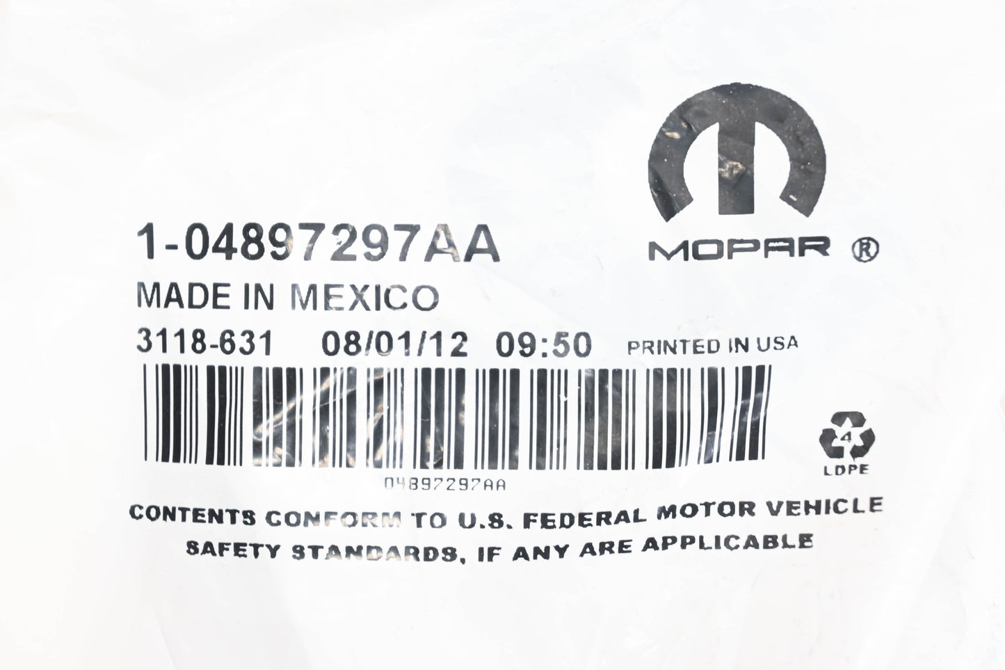 Mopar 04897297AA, 4897297AA Crankshaft Seal NOS