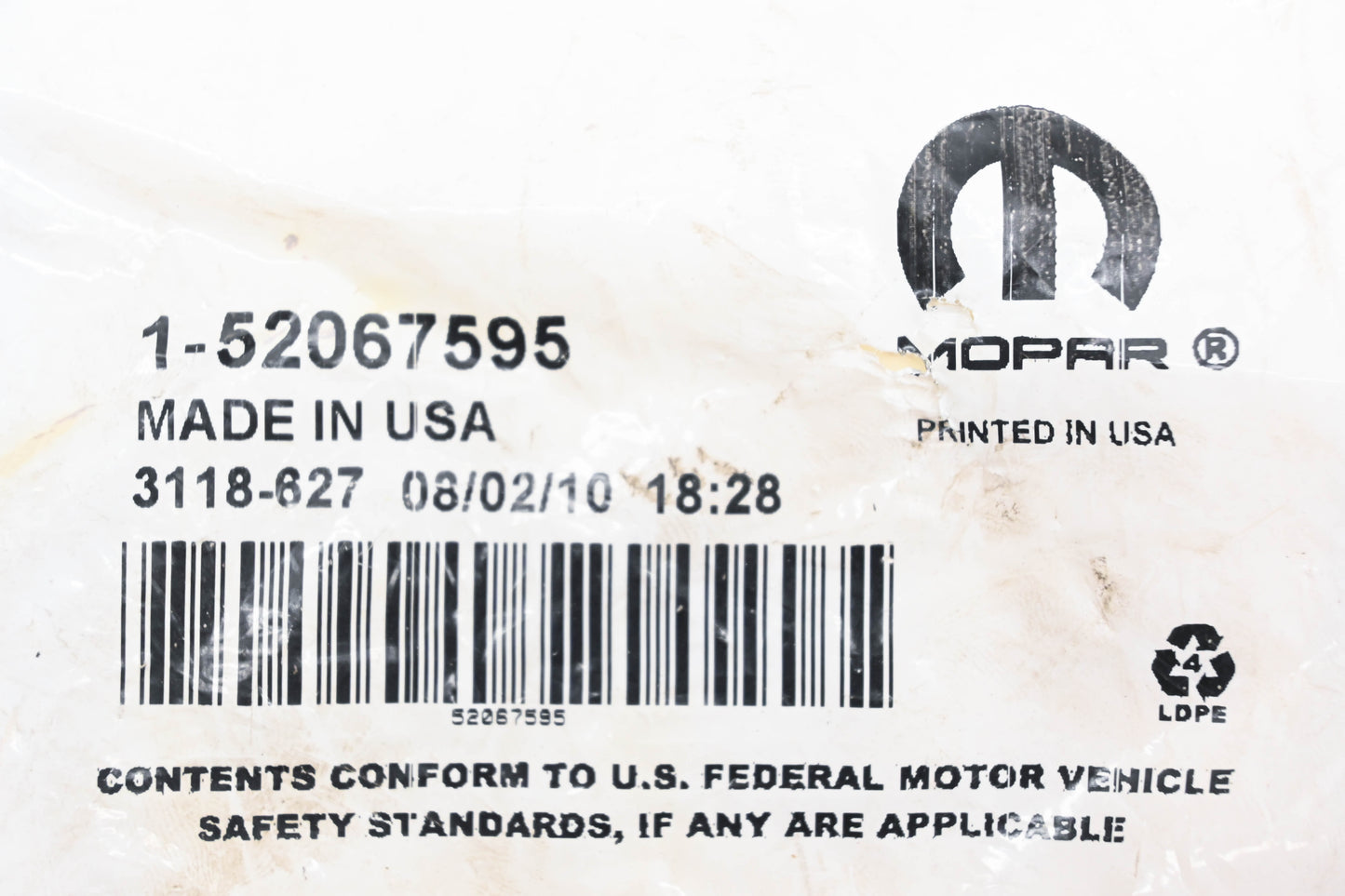Mopar 52067595 Differential Pinion Seal NOS