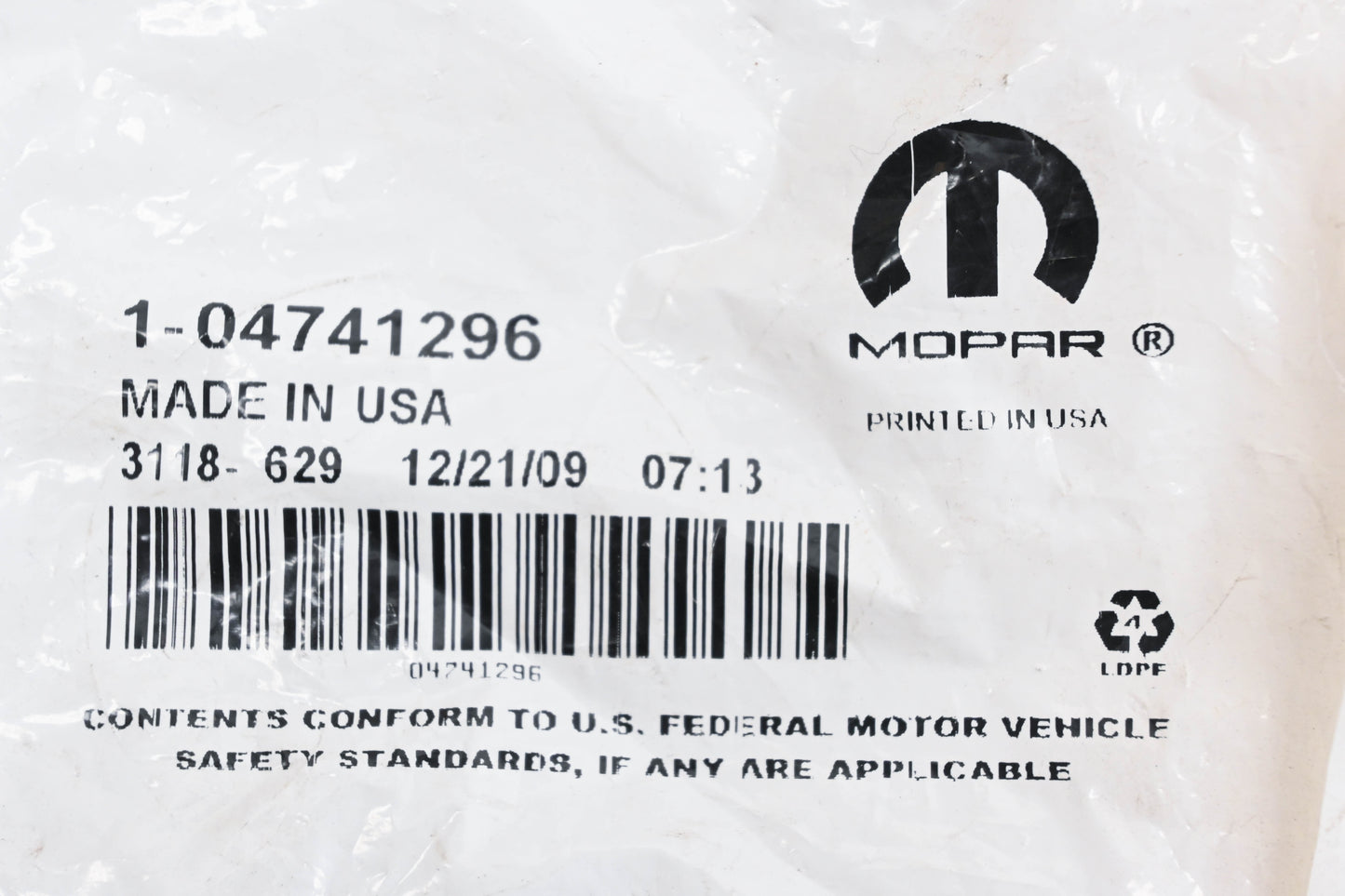 Mopar 04741296, 4741296 Input Shaft Seal NOS