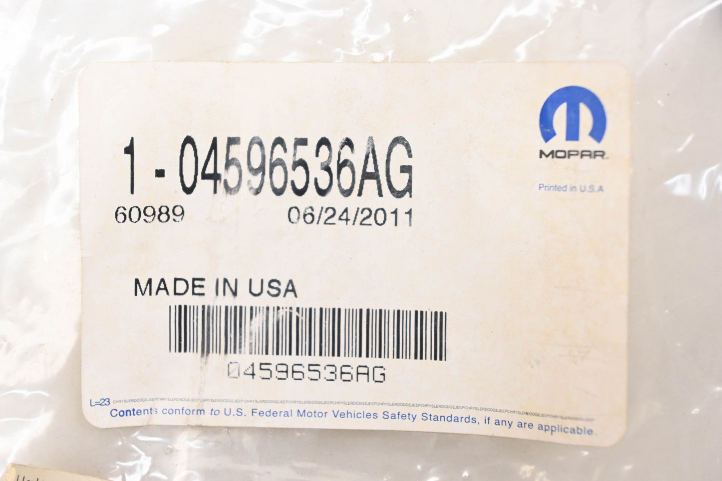 Mopar 04596536AG A/C Refrigerant Liquid Hose NOS