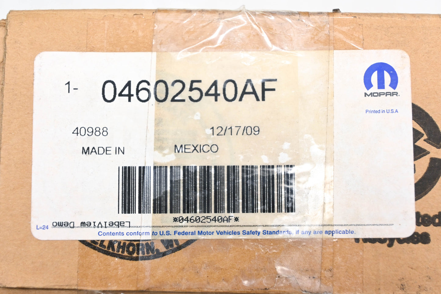 Mopar 04602540AF Passenger Power Window Switch NOS
