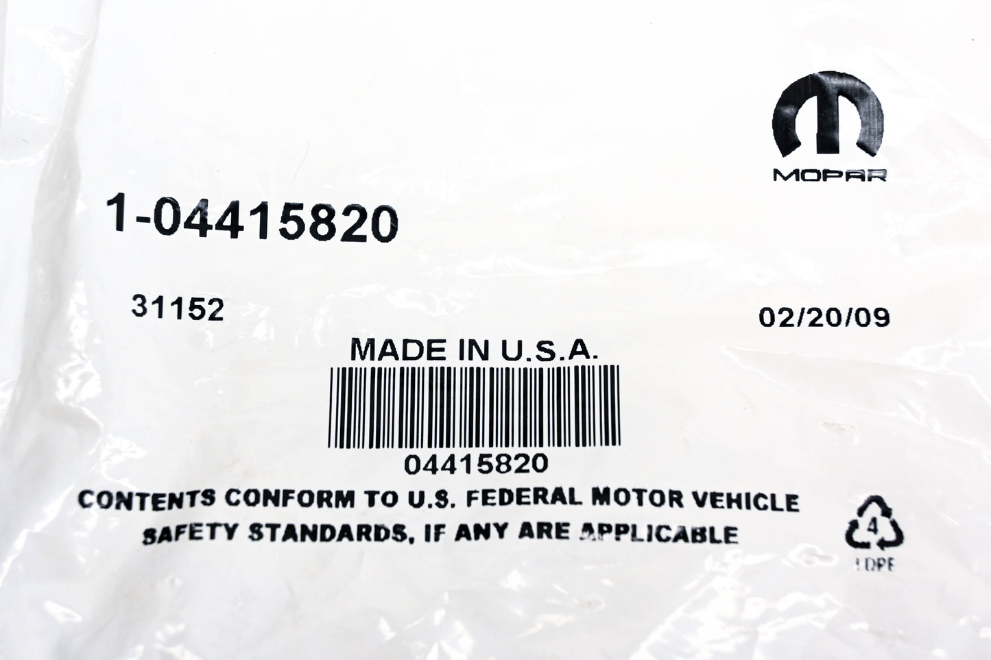 Mopar 04415820, 4415820 Window Crank Handle NOS