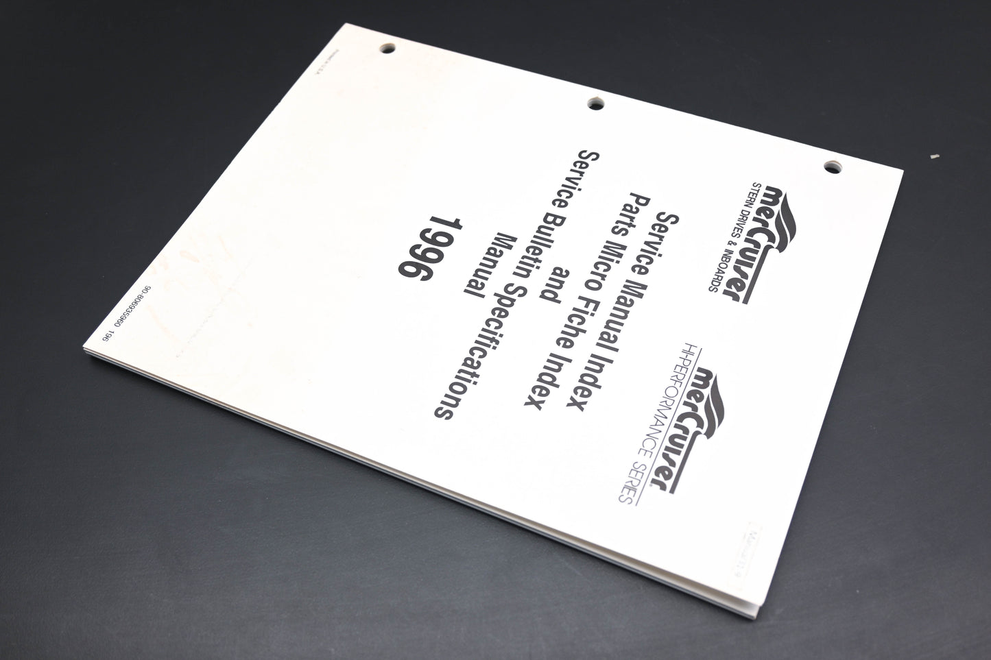 Mercruiser 90-806935960 196 1996 Service Manual Micro Fiche Bulletin Manual