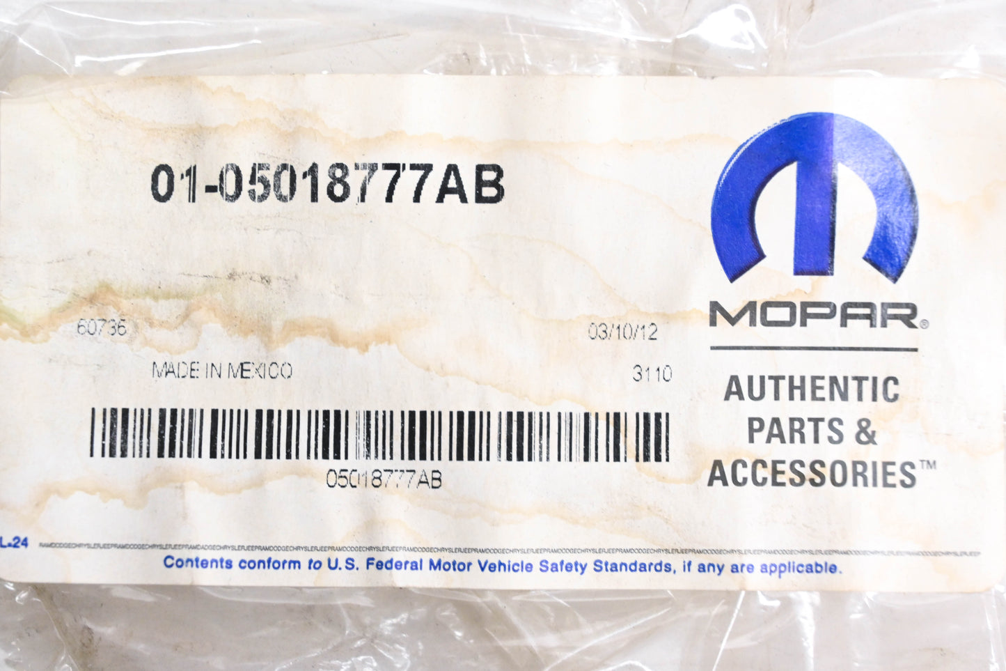 Mopar 05018777AB Air Filter NOS