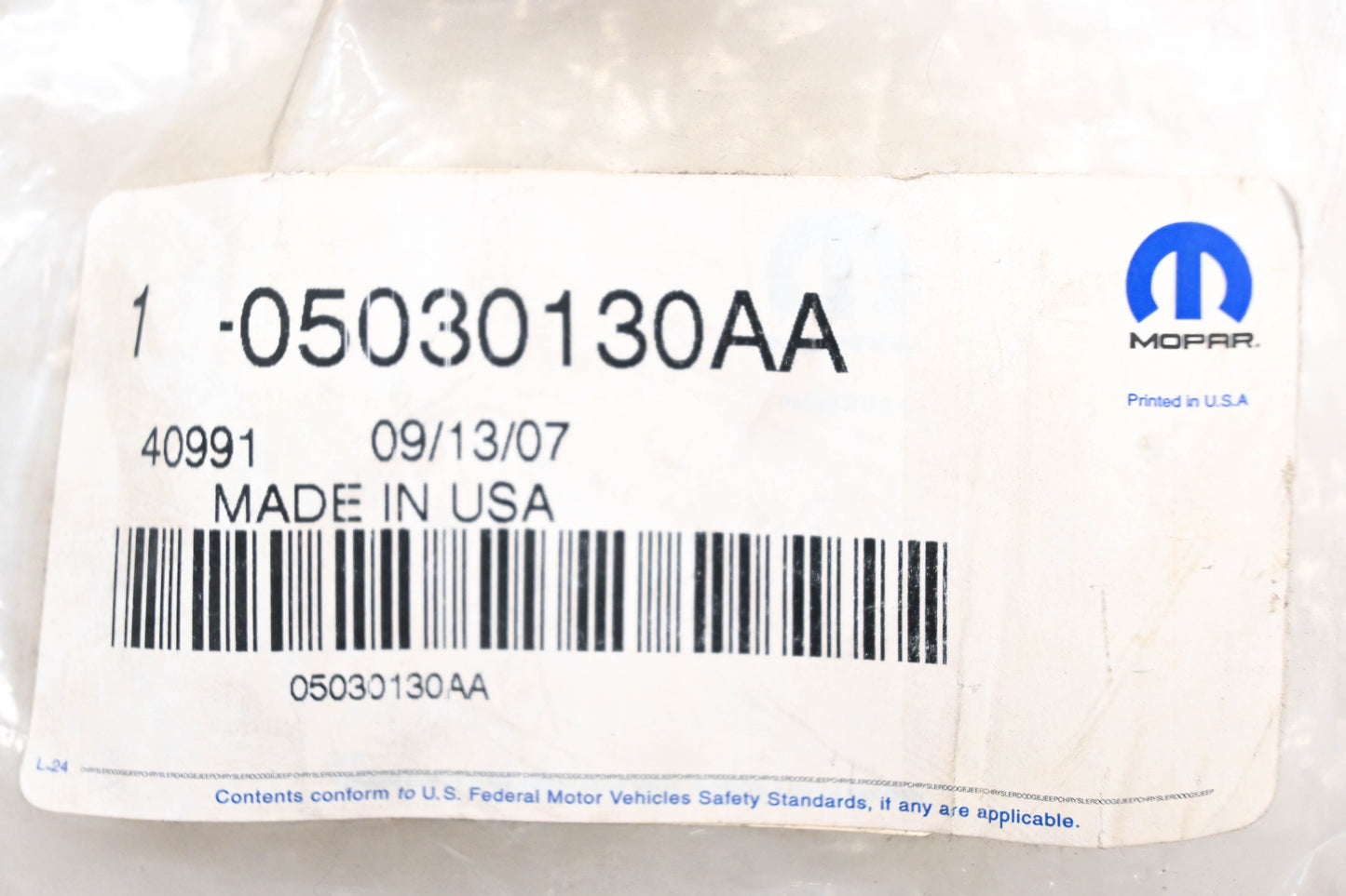 Mopar 05030130AA, 05030131AA License Plate Mount Kit NOS