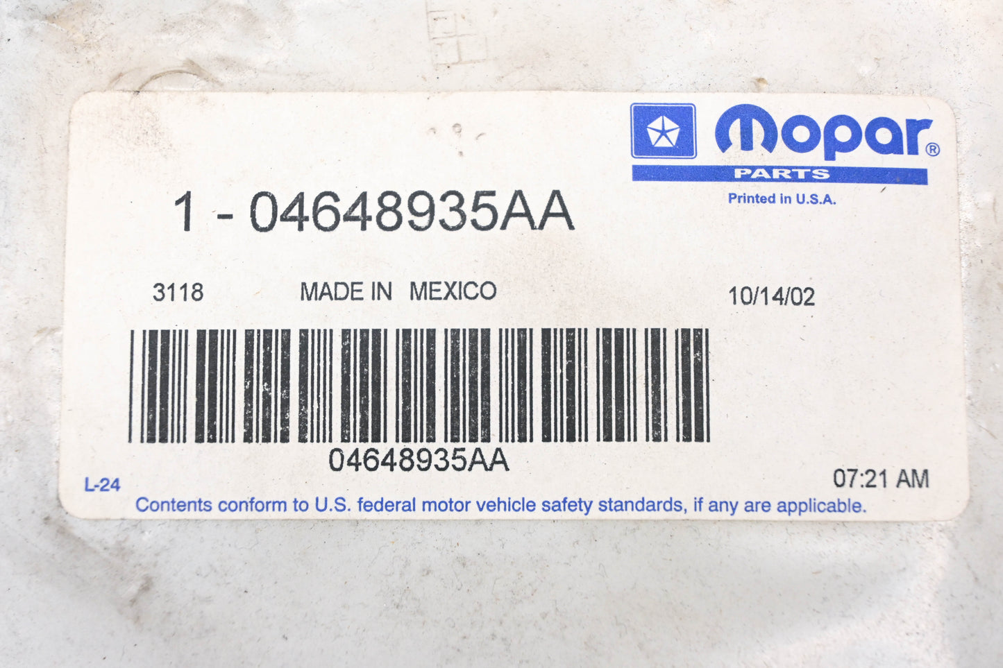 Mopar 04648935AA Timing Belt Cover NOS