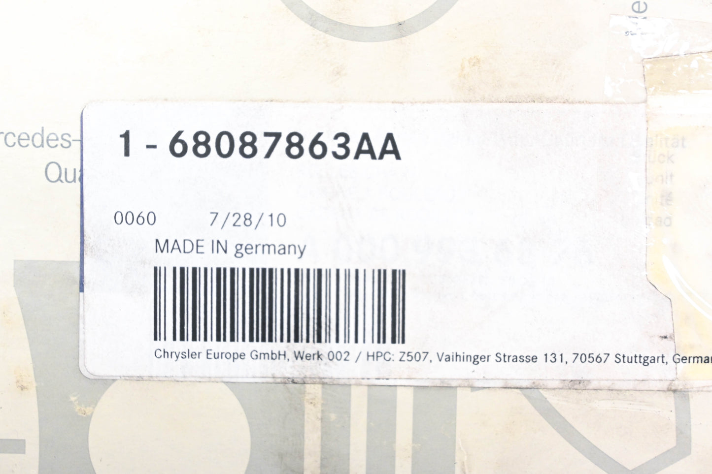 Mopar 68087863AA Timing Chain Kit NOS