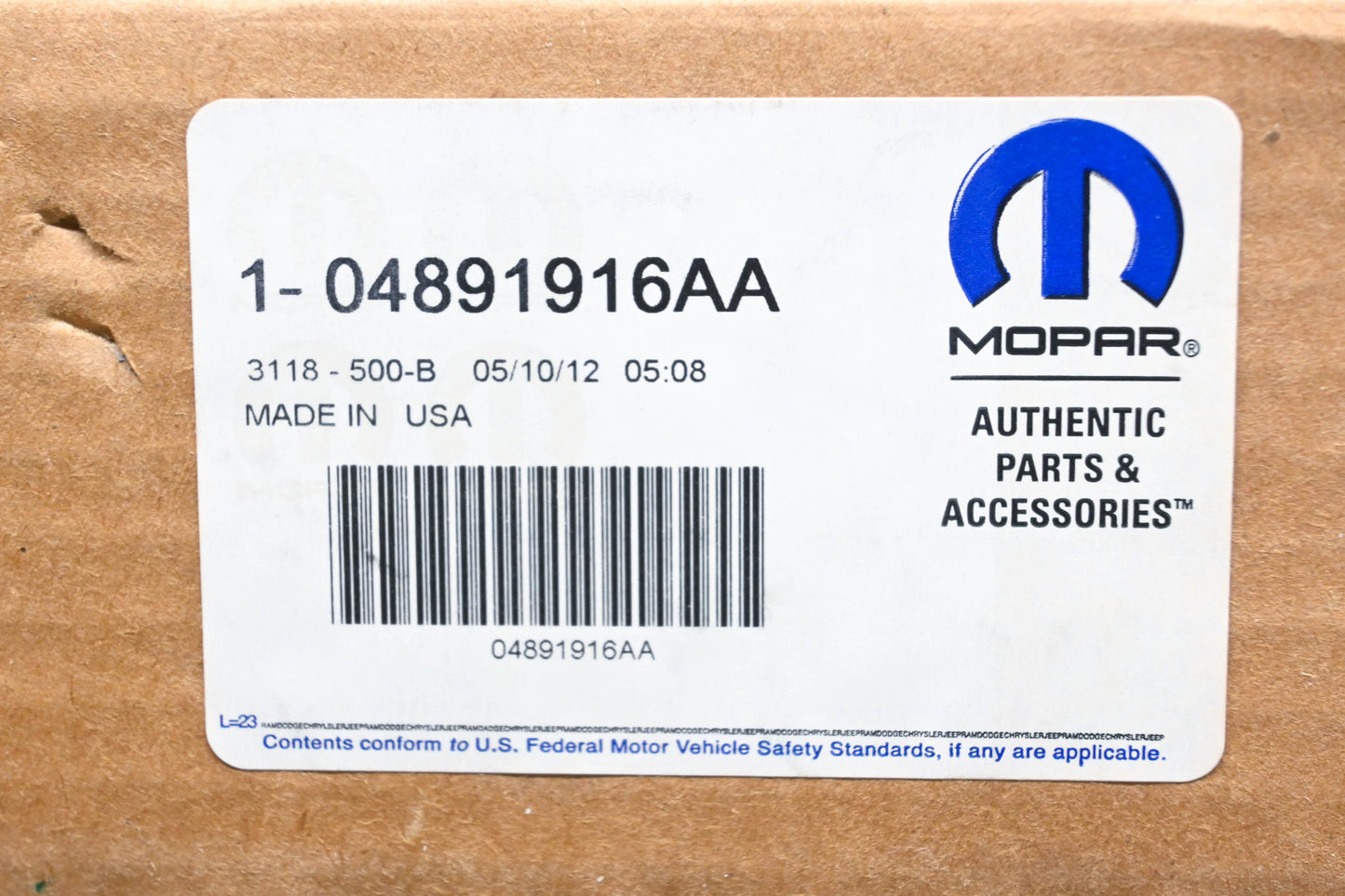 Mopar 04891916AA Air Filter NOS