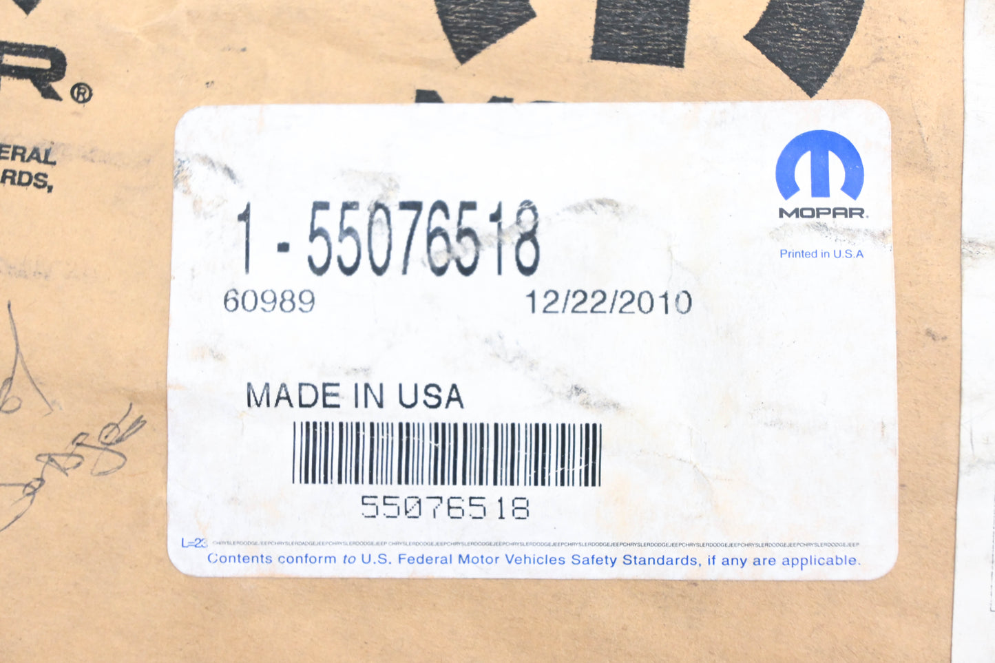 Mopar 55076518 Dodge Dakota Door Decal NOS