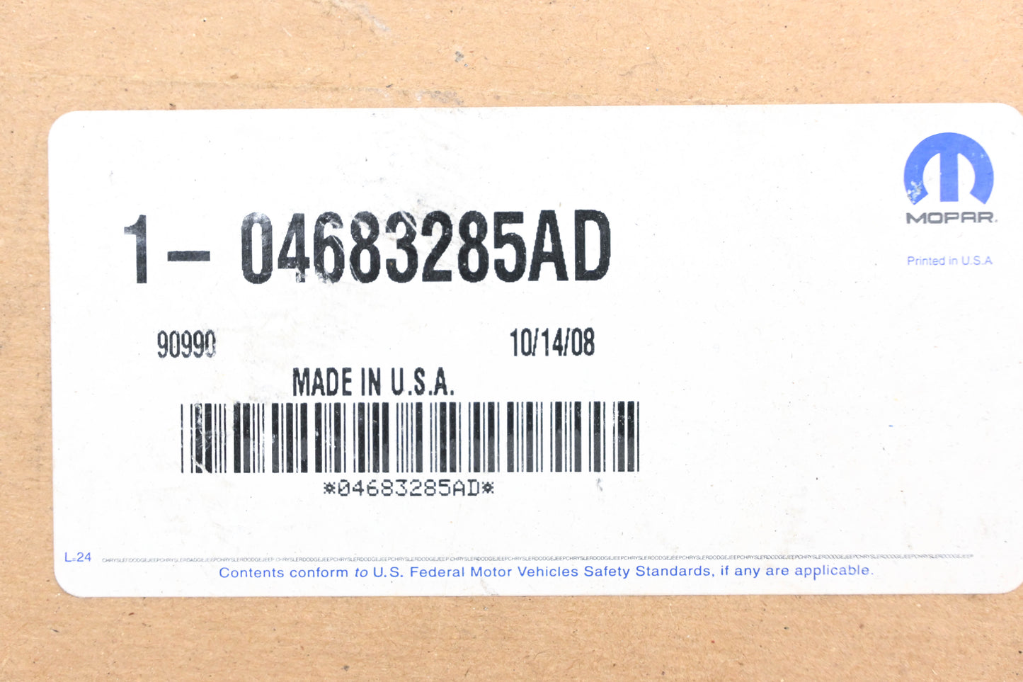 Mopar 04683285AD Parking Brake Cable NOS
