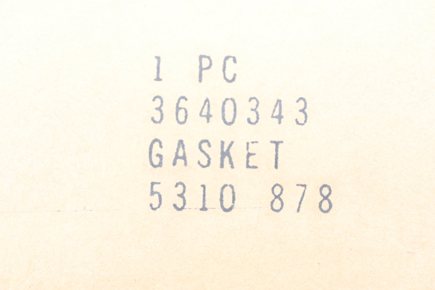 Mopar 3640343 Gasket NOS