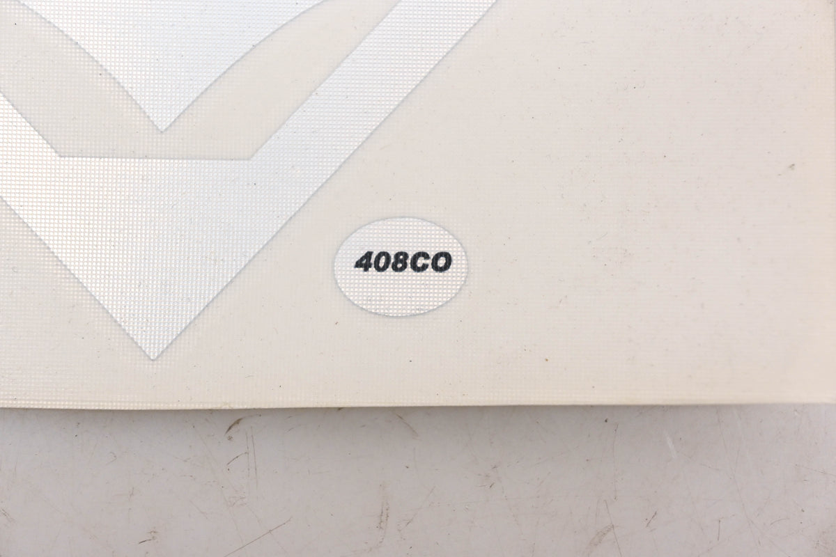 Cycle Express 408CO Silver Suzuki Logo Decal 4"x6" NOS