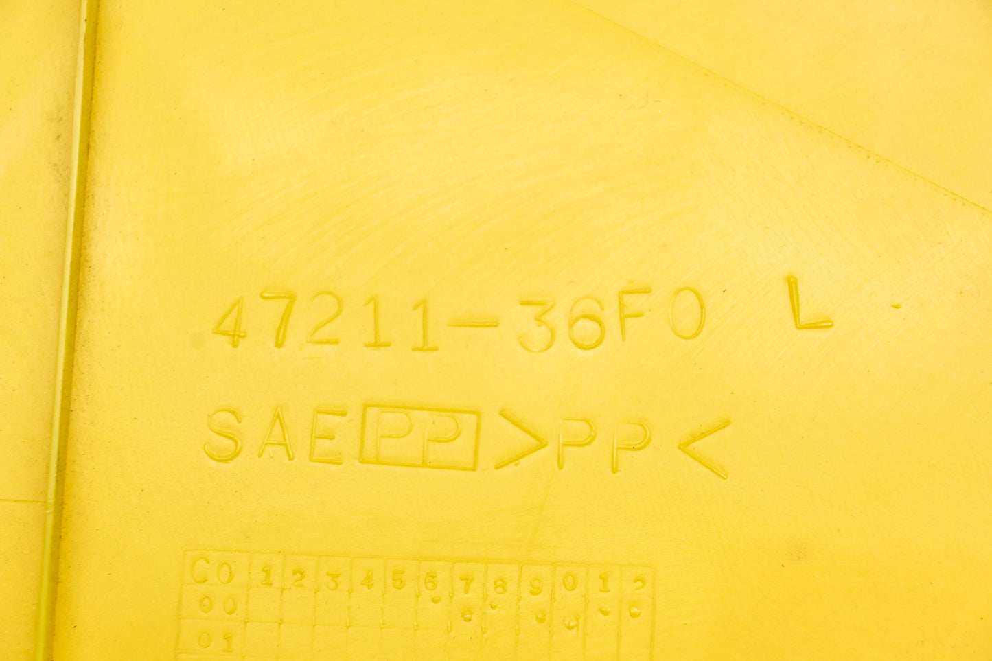 New OEM Suzuki 47211-36F00-YR1 Lefthand Yellow Frame Cover NOS