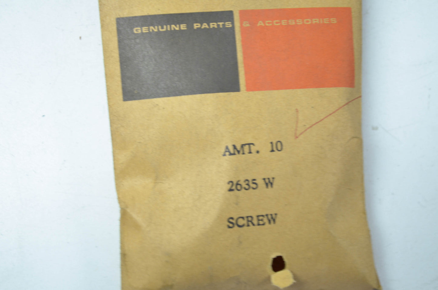 AMF Rear Frame Rail Screw Qty 9 NOS