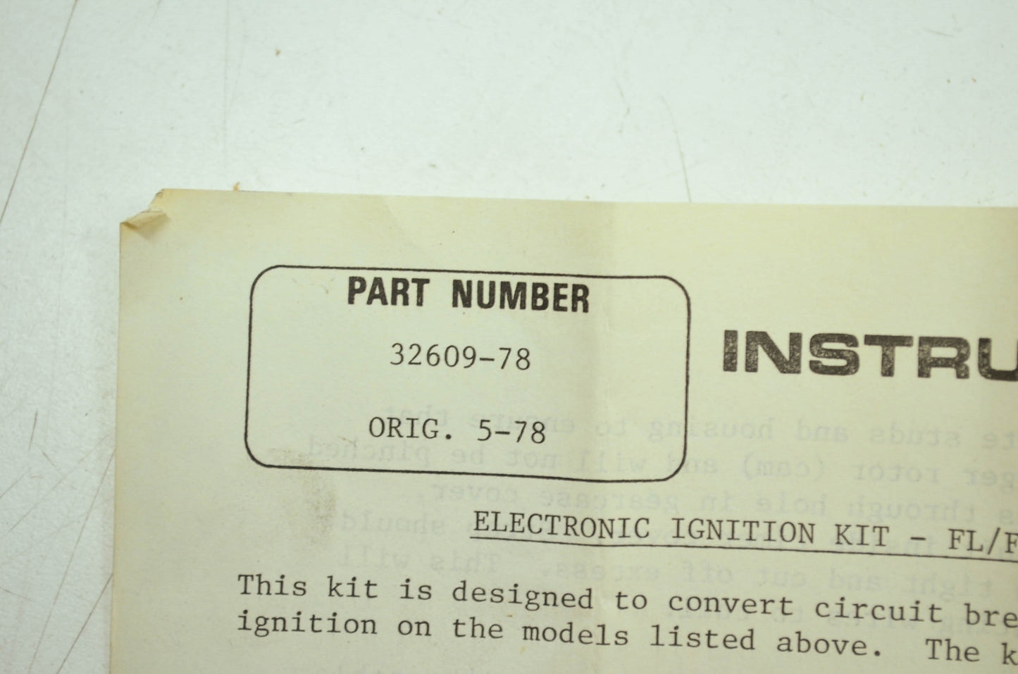 AMF Electronic Ignition Kit NOS
