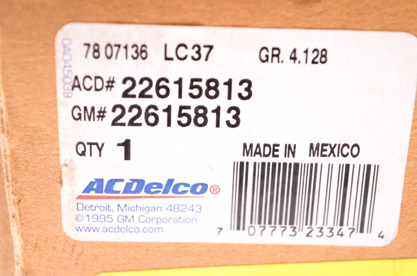 ACDelco 22615813 Automatic Transmission Fluid Cooler Line NOS