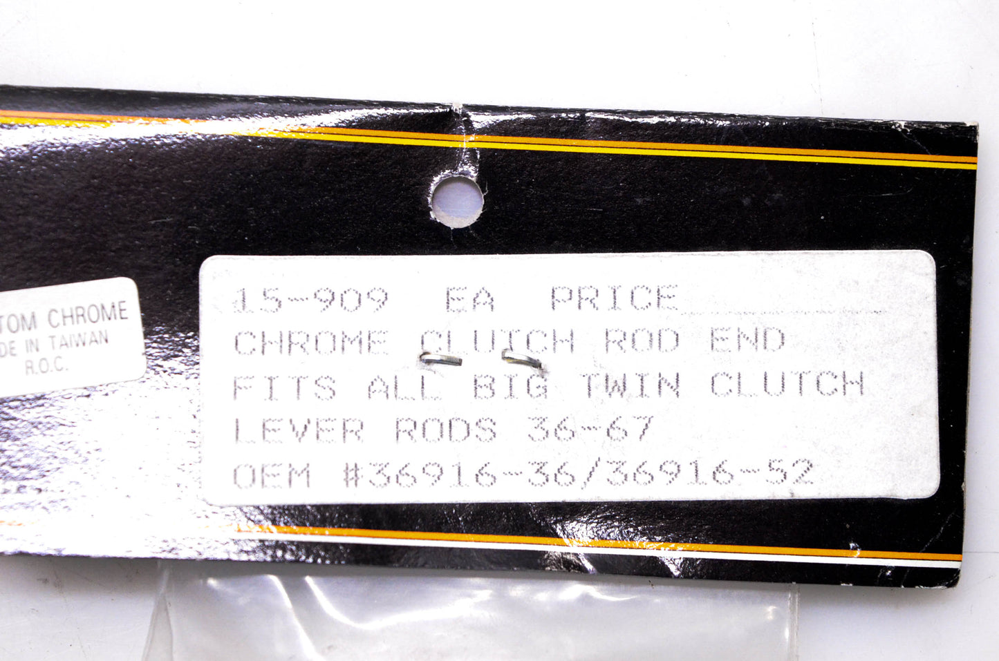 Custom Chrome 15-909 Chrome Clutch Rod End NOS