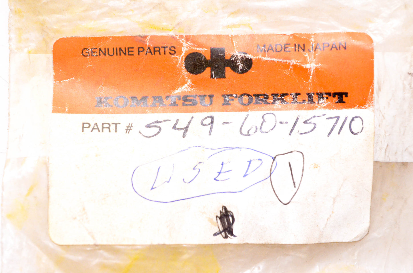 Komatsu 549-60-15710 Lift Lever Knob NOS