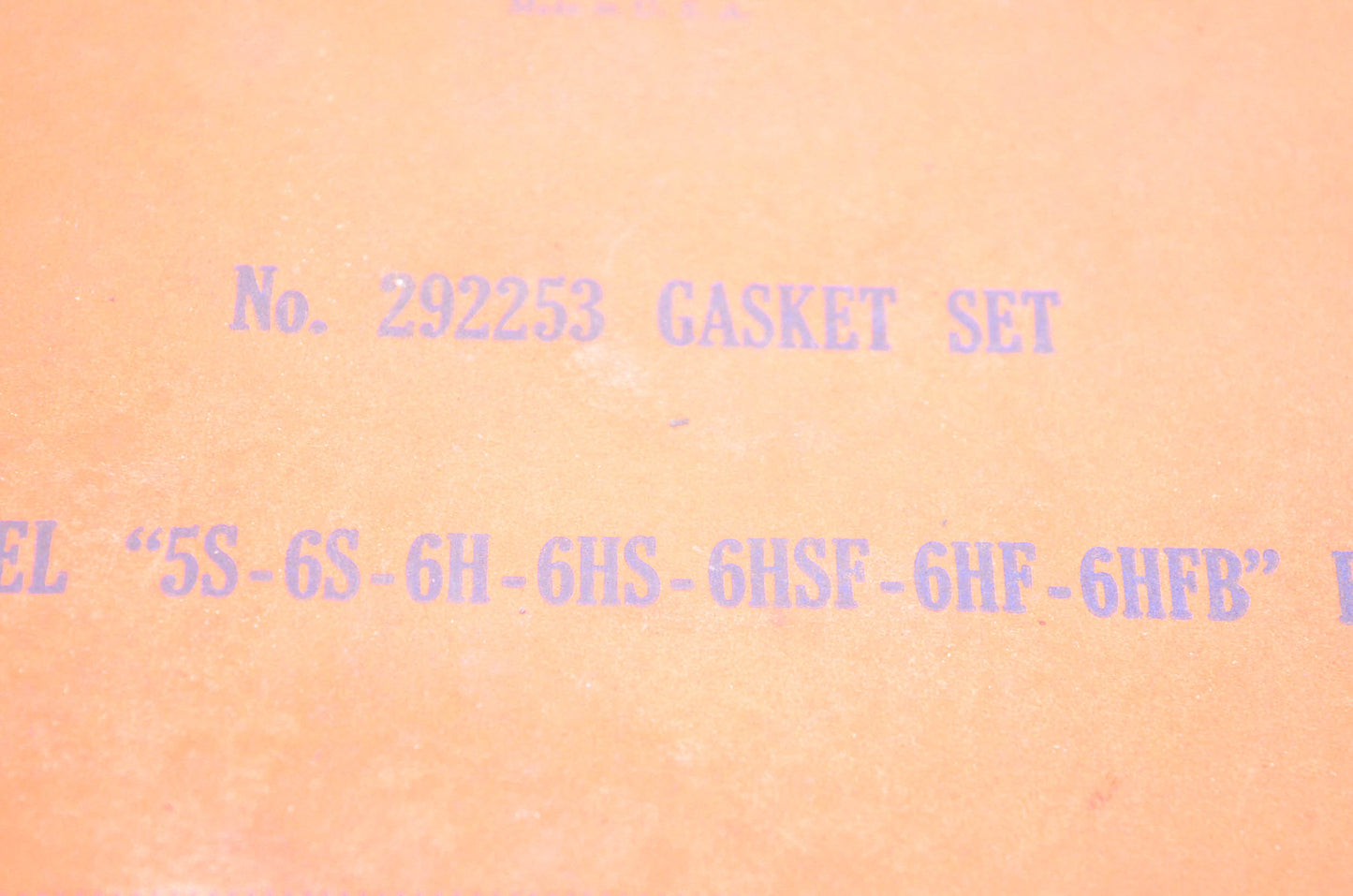 New OEM Briggs & Stratton 292253 Gasket Kit NOS
