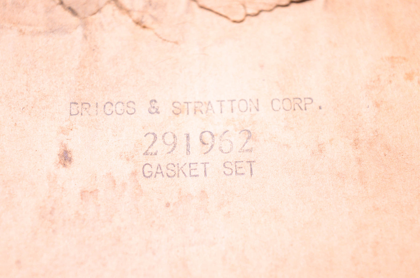 New OEM Briggs & Stratton 291962 Gasket Kit NOS