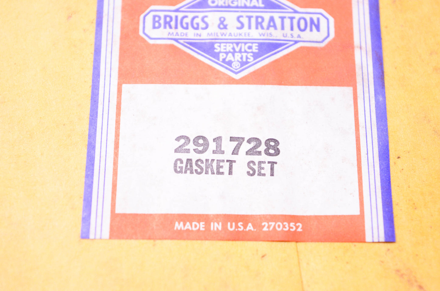 New OEM Briggs & Stratton 291728 Gasket Kit NOS
