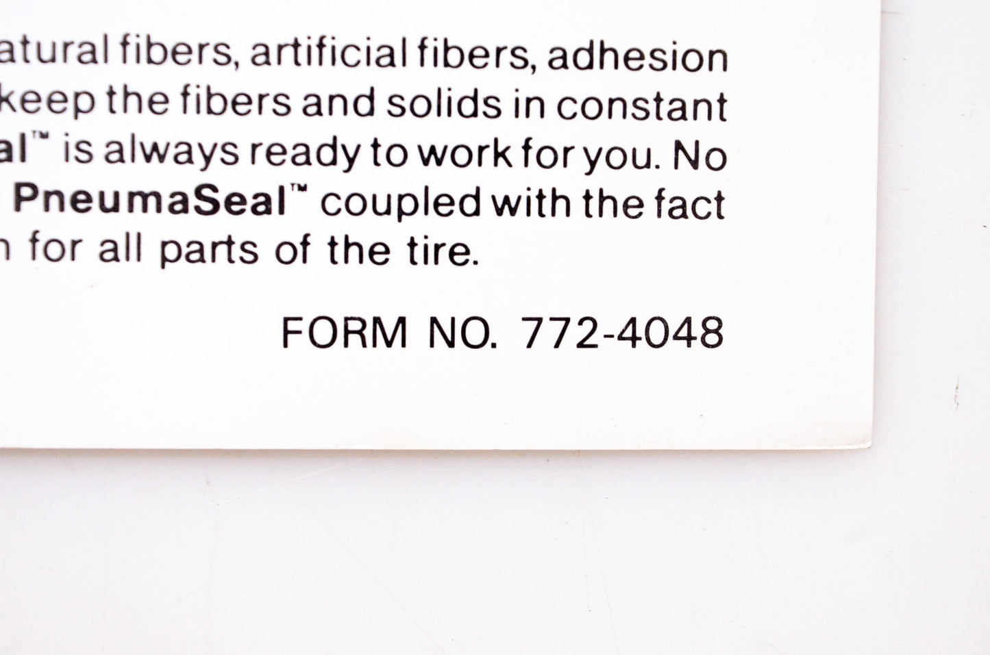 Pneuma Seal 772-4048 Flat Protection System Brochure