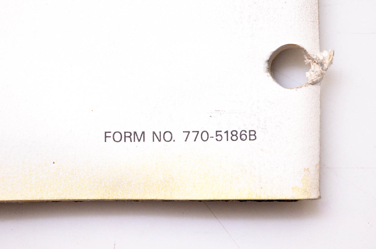 MTD 770-5186B 1986 Service School Book 2