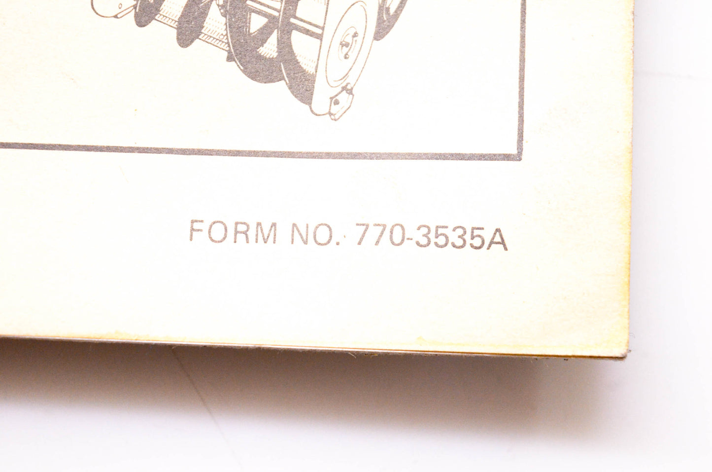 MTD 770-3535A 1984 Service School Book 1