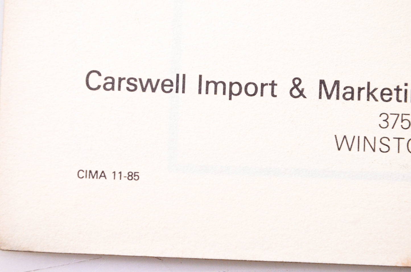 Carswell Distributing Company CIMA 11-85 Agway Leaf Blower Model BPB400 1985-86 Update Parts Manual