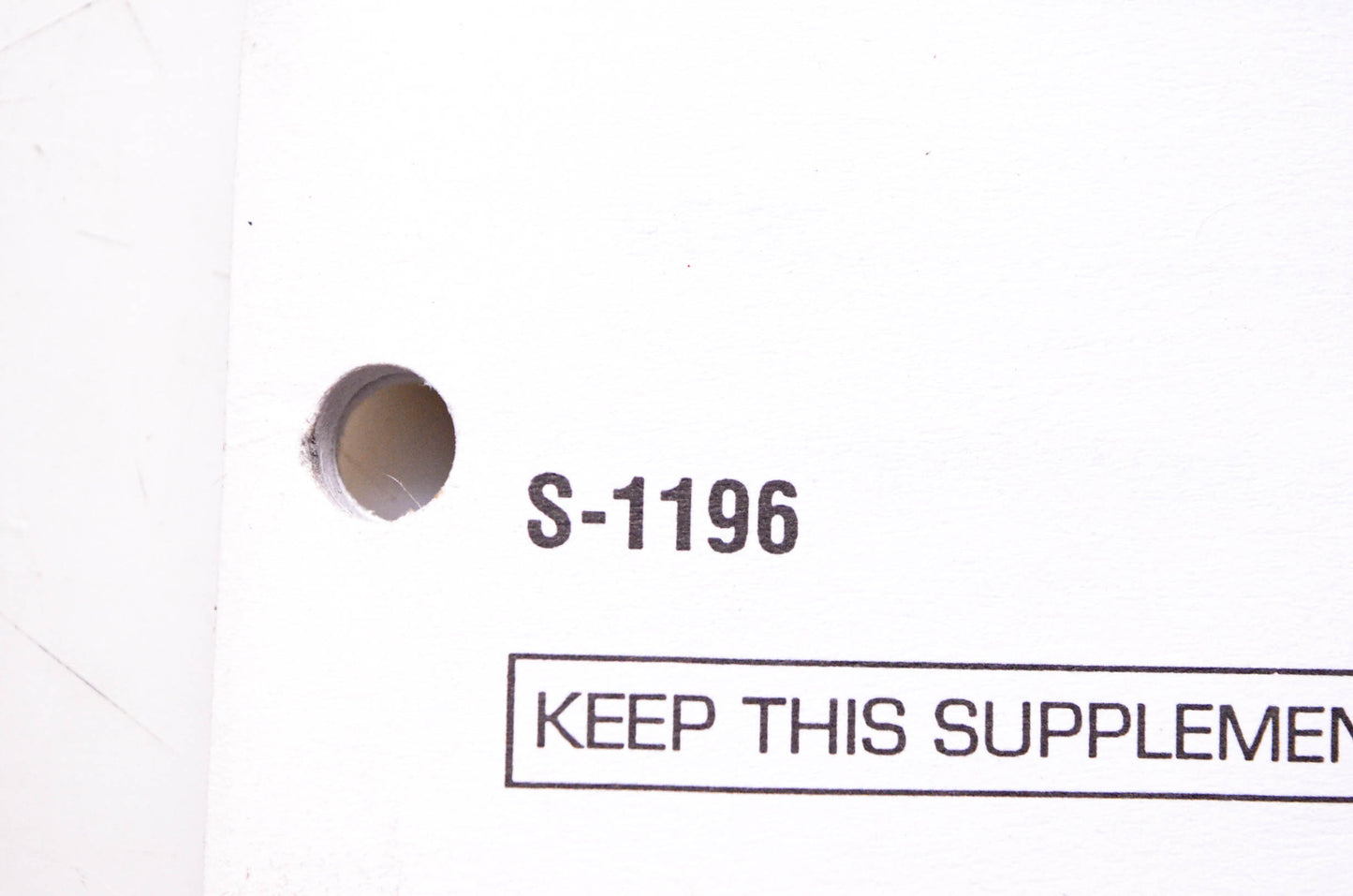 Murray S-1196 1994 Lawn & Garden Update Supplement