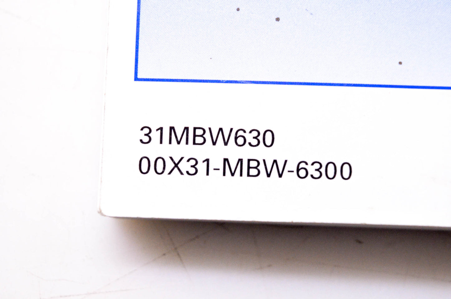 OEM Honda 31MBW630 Owner's Manual 02 CBR600F4i