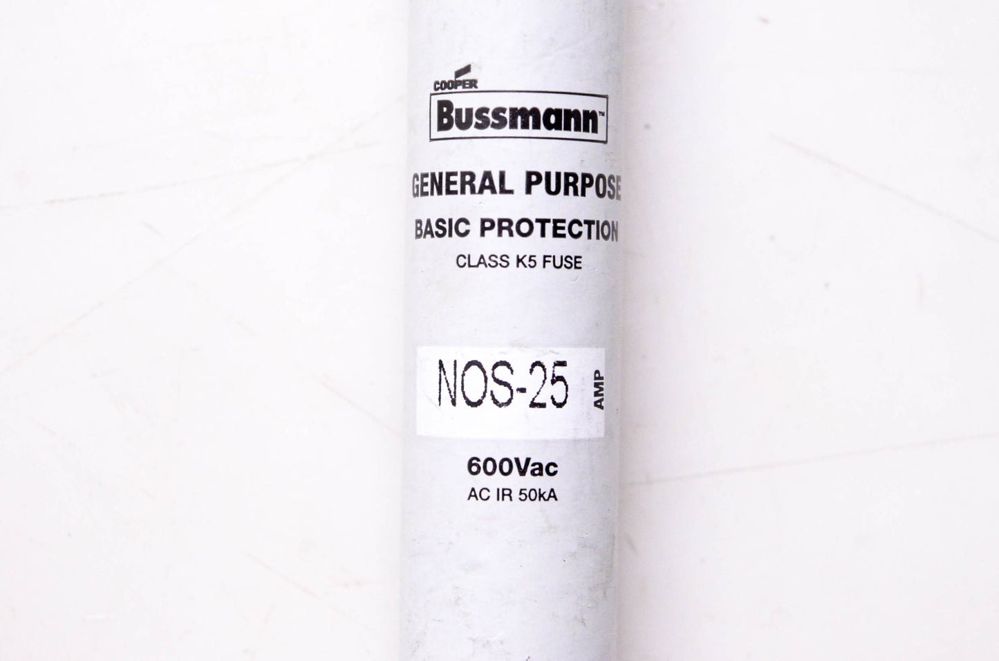Bussmann NOS-25, ND87-85 General Purpose Basic Protection Class K5 Fuse NOS