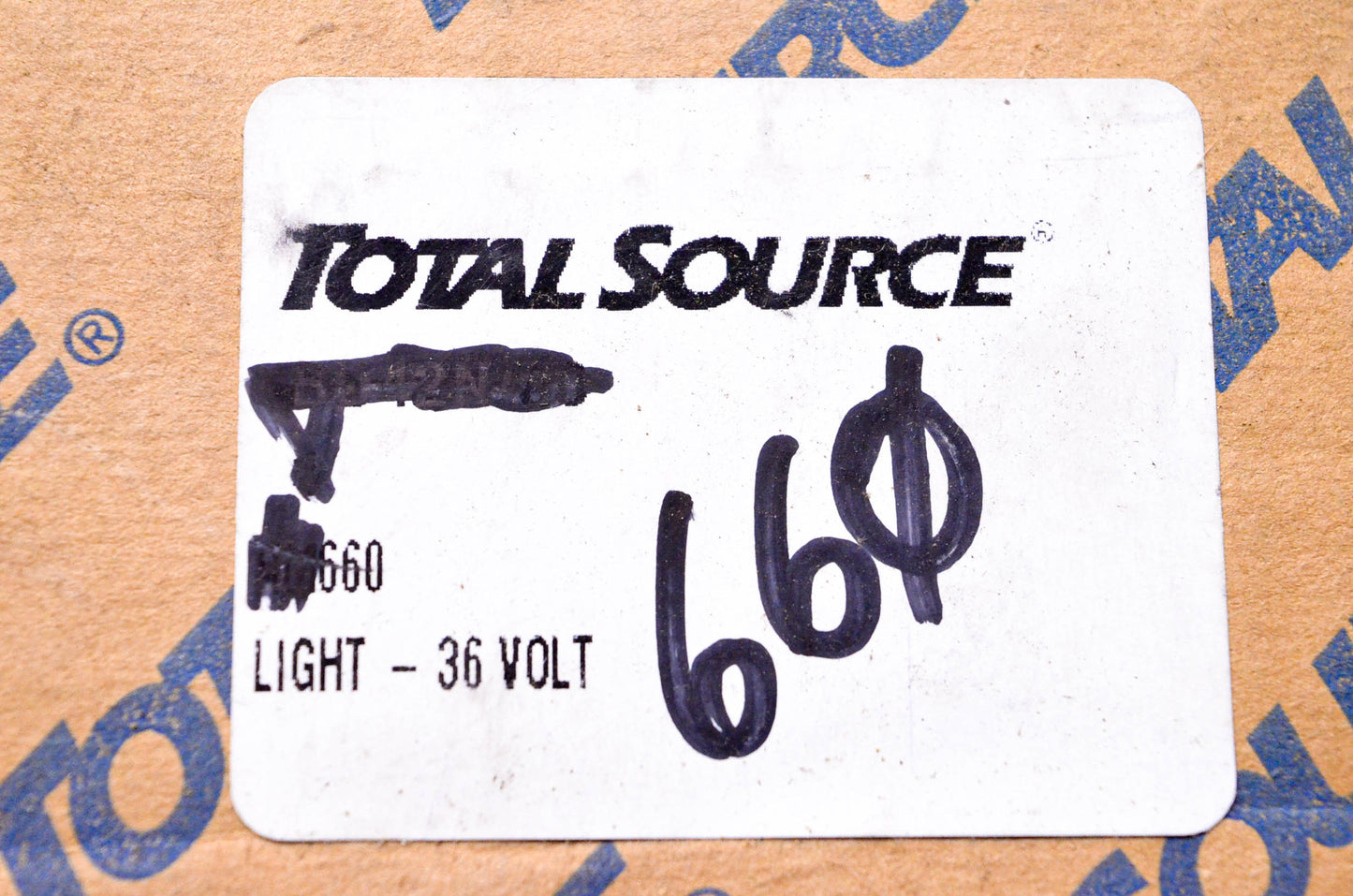 Total Source 660 Sealed Beam Light NOS