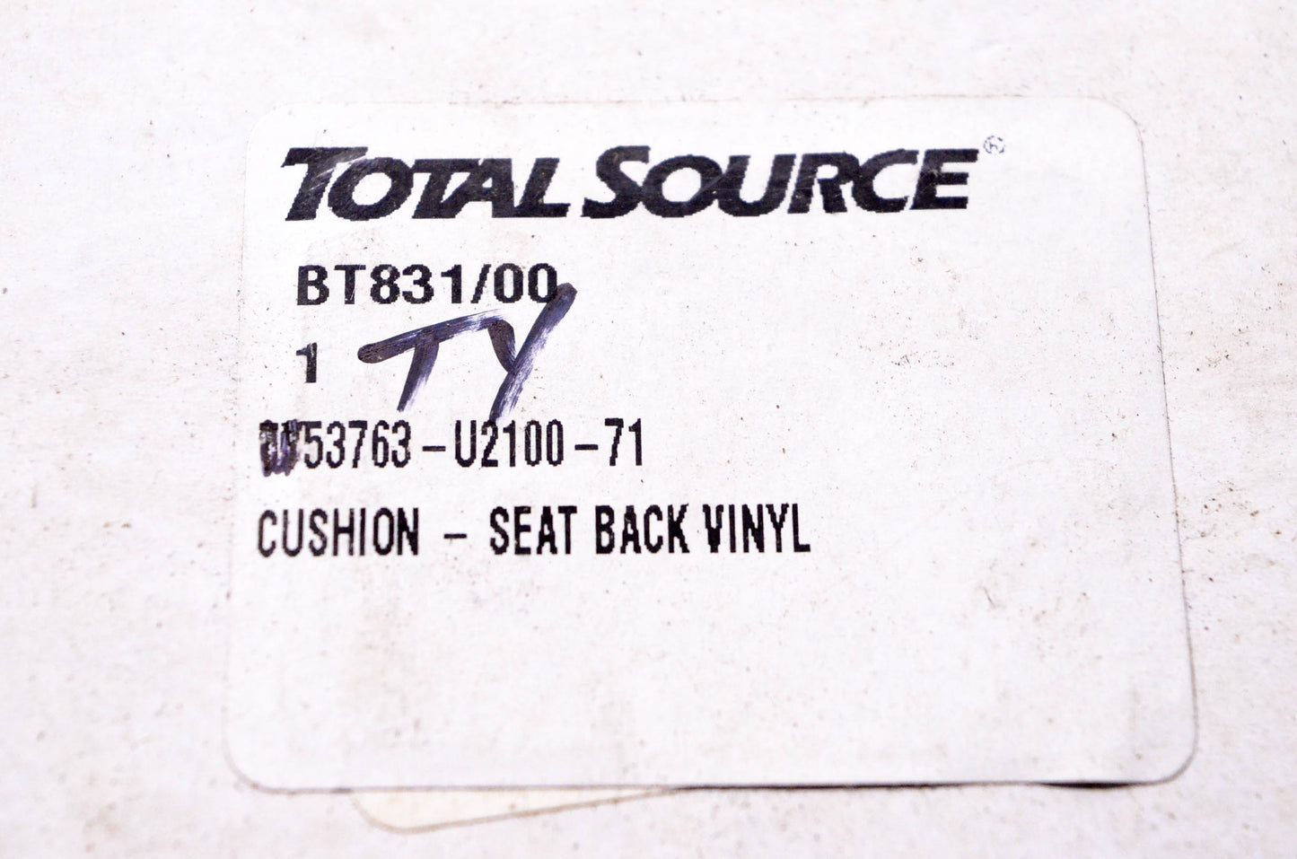 Total Source 53763-U2100-71 Seat Back Vinyl Cushion NOS