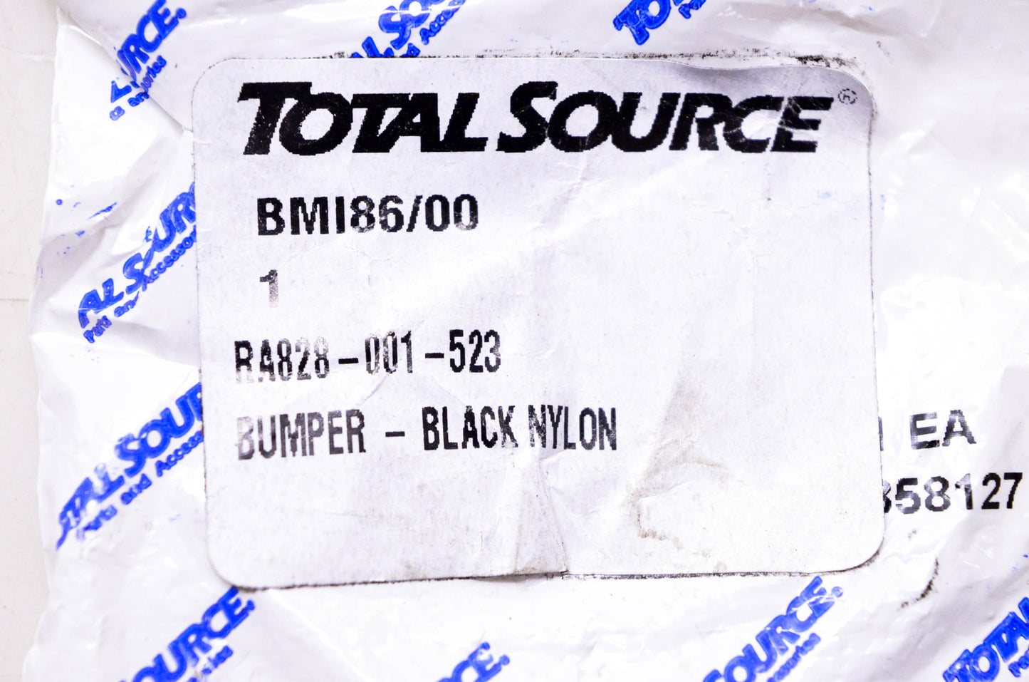 Total Source 828-001-523 Black Nylon Bumper NOS