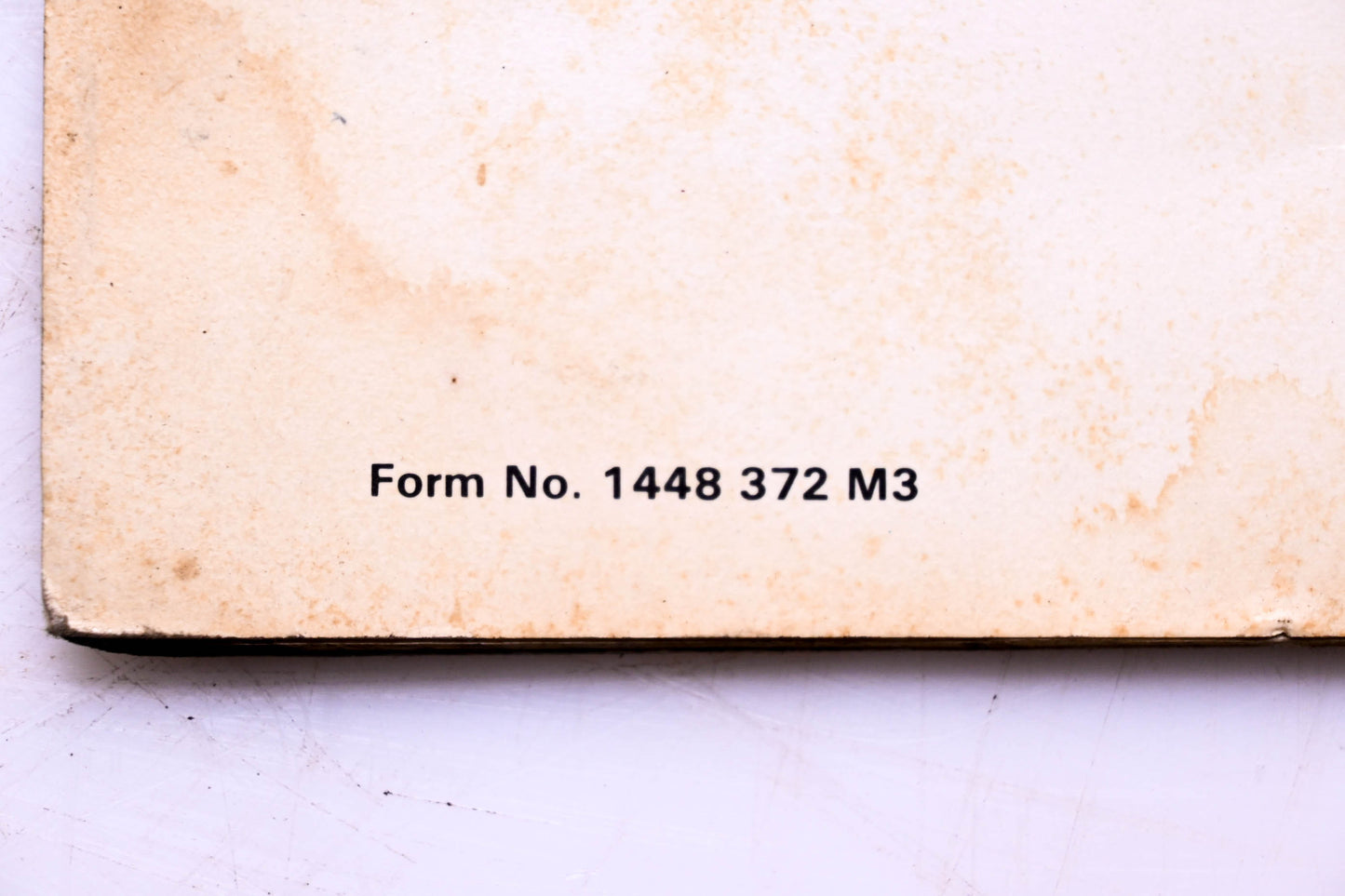 Massey-Ferguson 1448 372 M3 Operator's Manual & Assembly Instructions