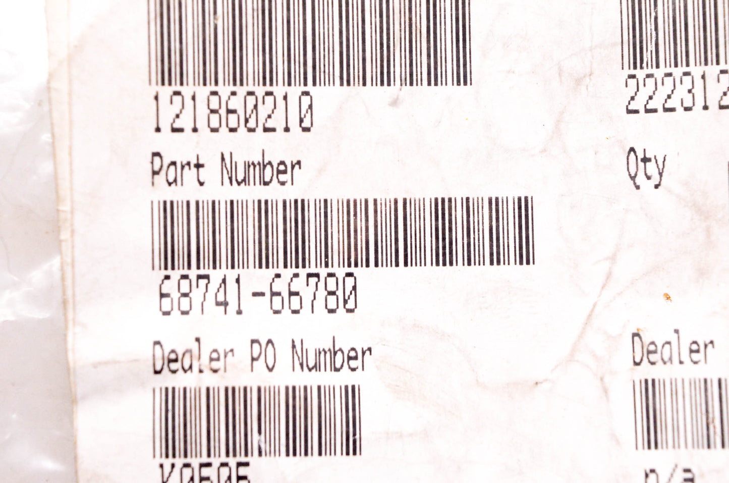 Case 68741-66780 Dust Seal NOS