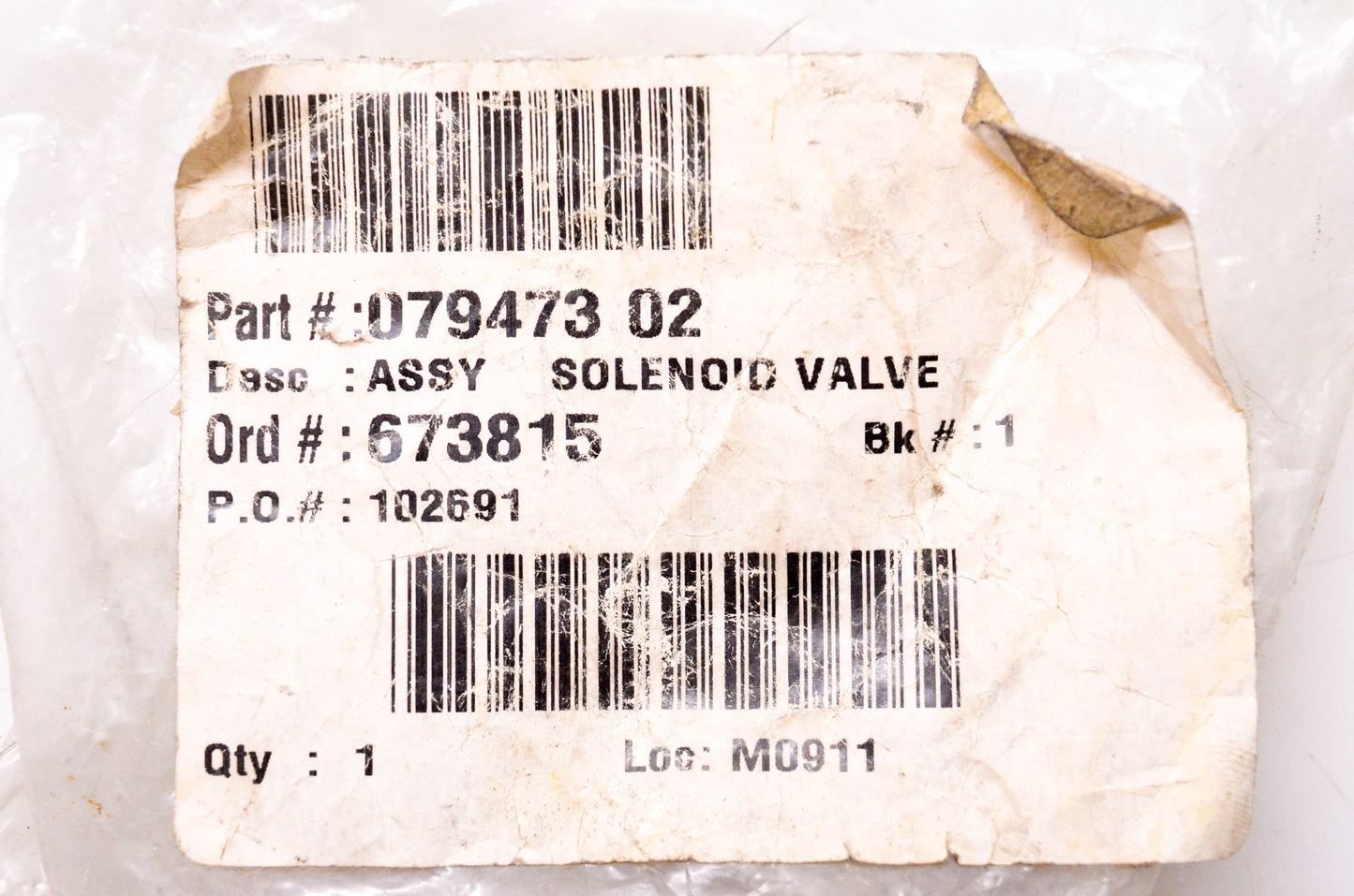 Dessa 079473-02 Solenoid Valve NOS
