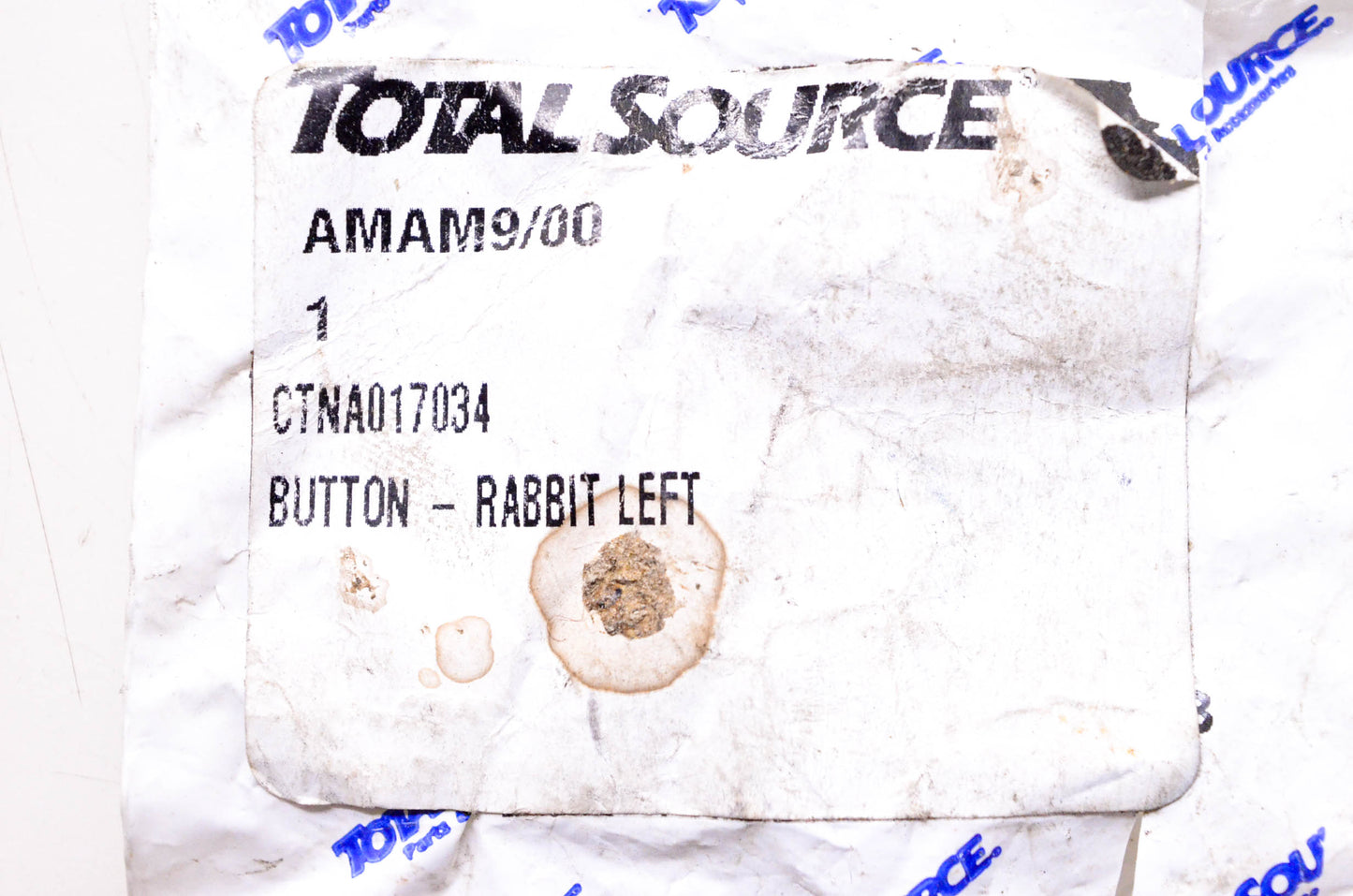 Total Source NA017034, 017034, CTNA017034 Rabbit Left Button fits Caterpillar NOS