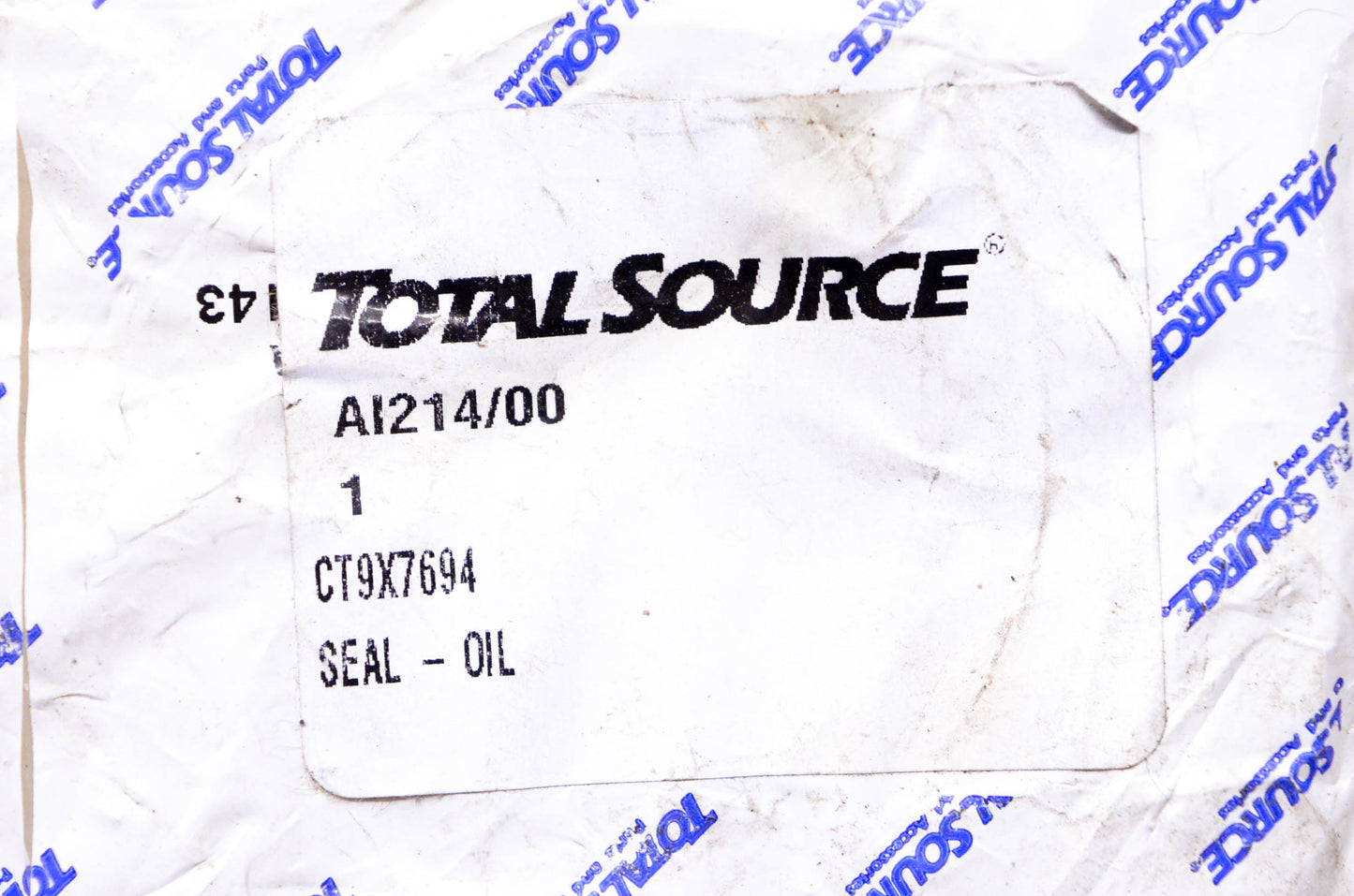 Total Source 9X7694, CT9X7694 Oil Seal fits Caterpillar NOS