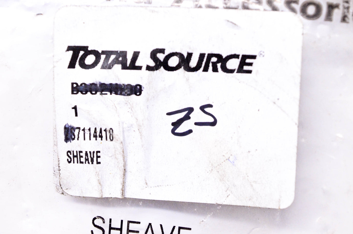 Total Source 7114418, ZS7114418 Sheave NOS