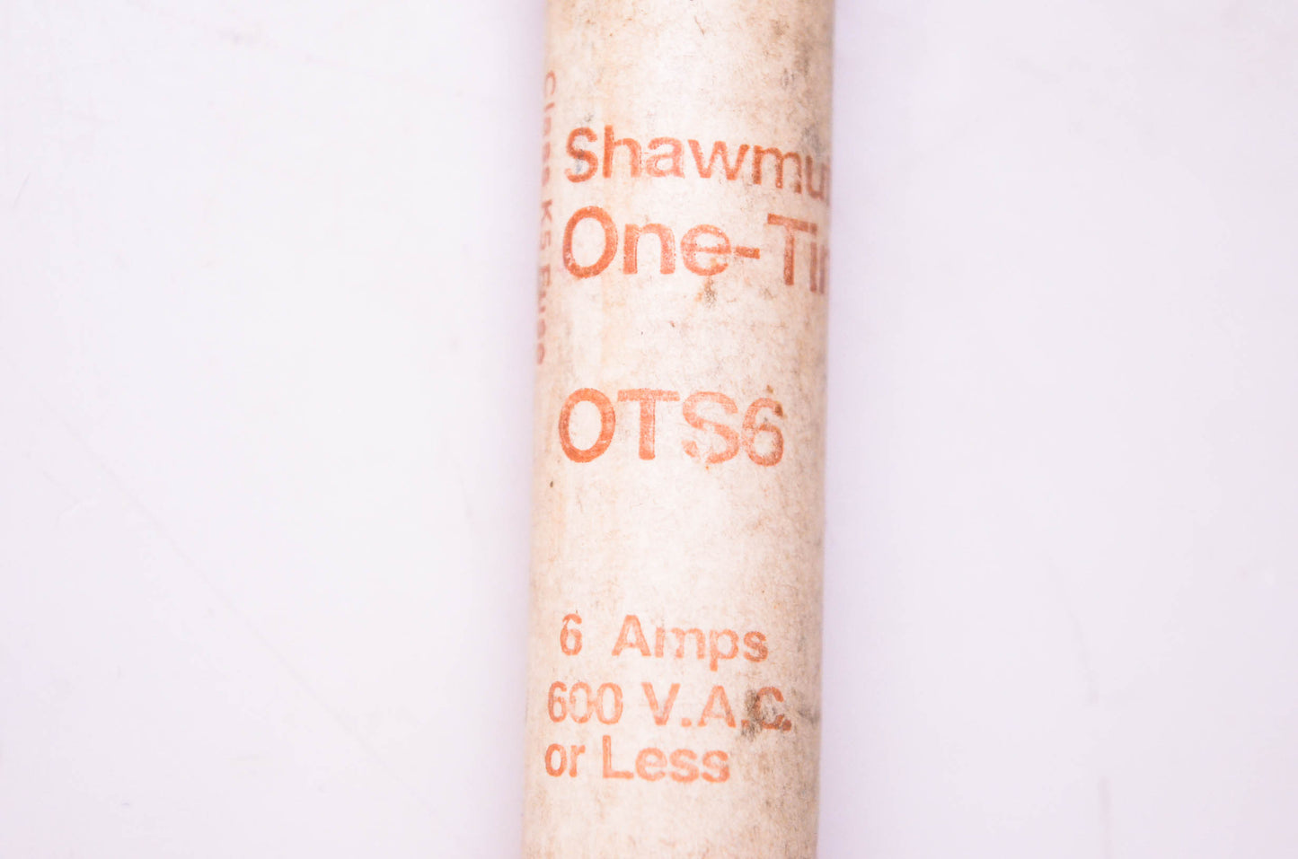 Gould Shawmut OTS6 One-Time Class K-5 Fuse 6 Amps 600 VAC NOS