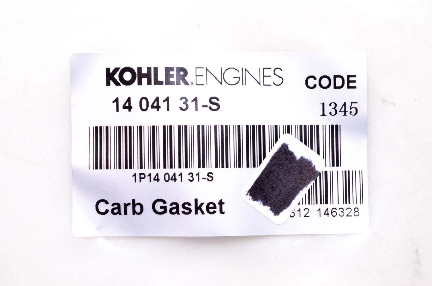 Kohler 14 041 31-S Carburetor Gasket NOS