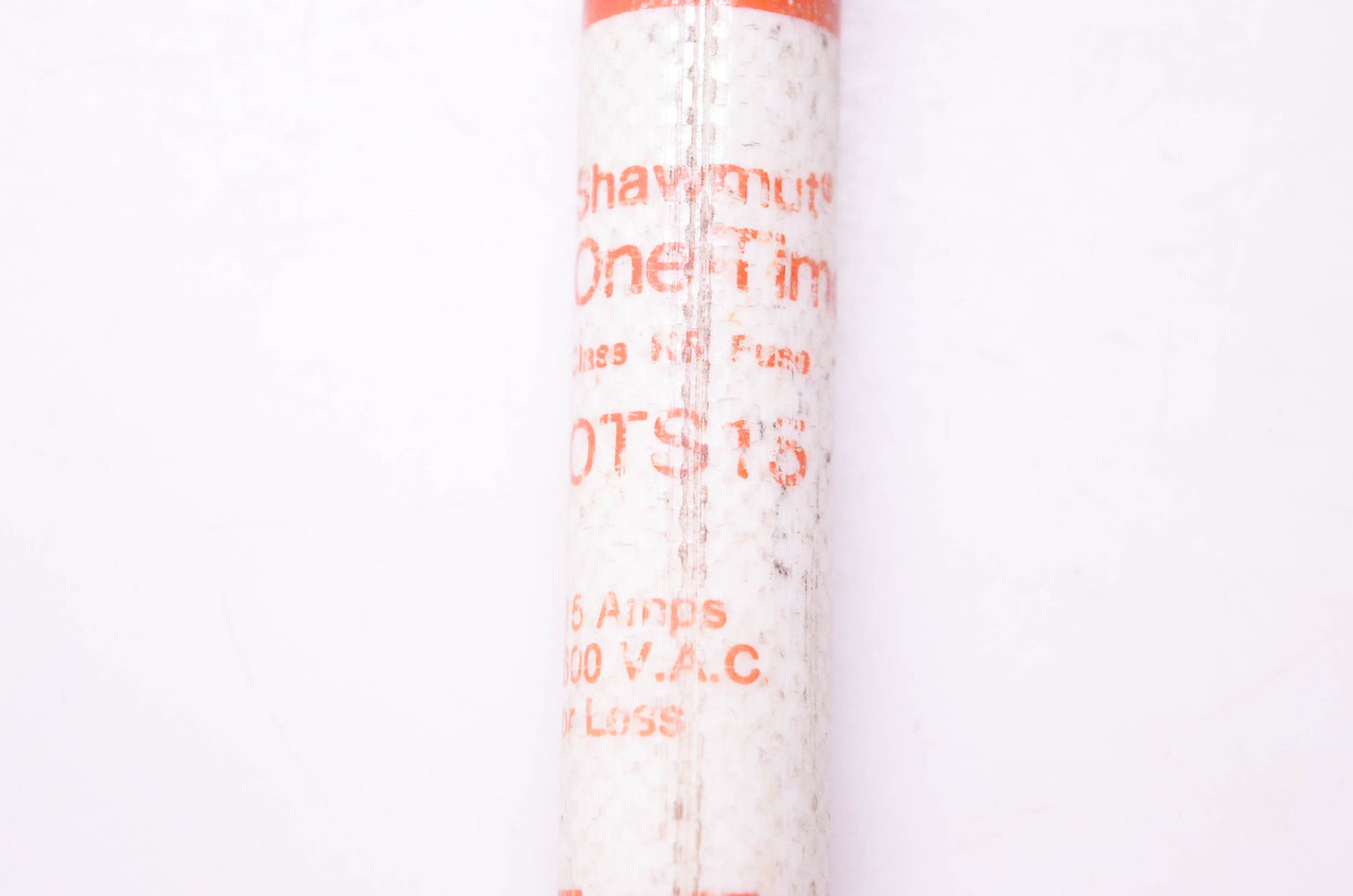 Gould Shawmut OTS15 One-Time Class K-5 Fuse 15 Amps 600 VAC NOS