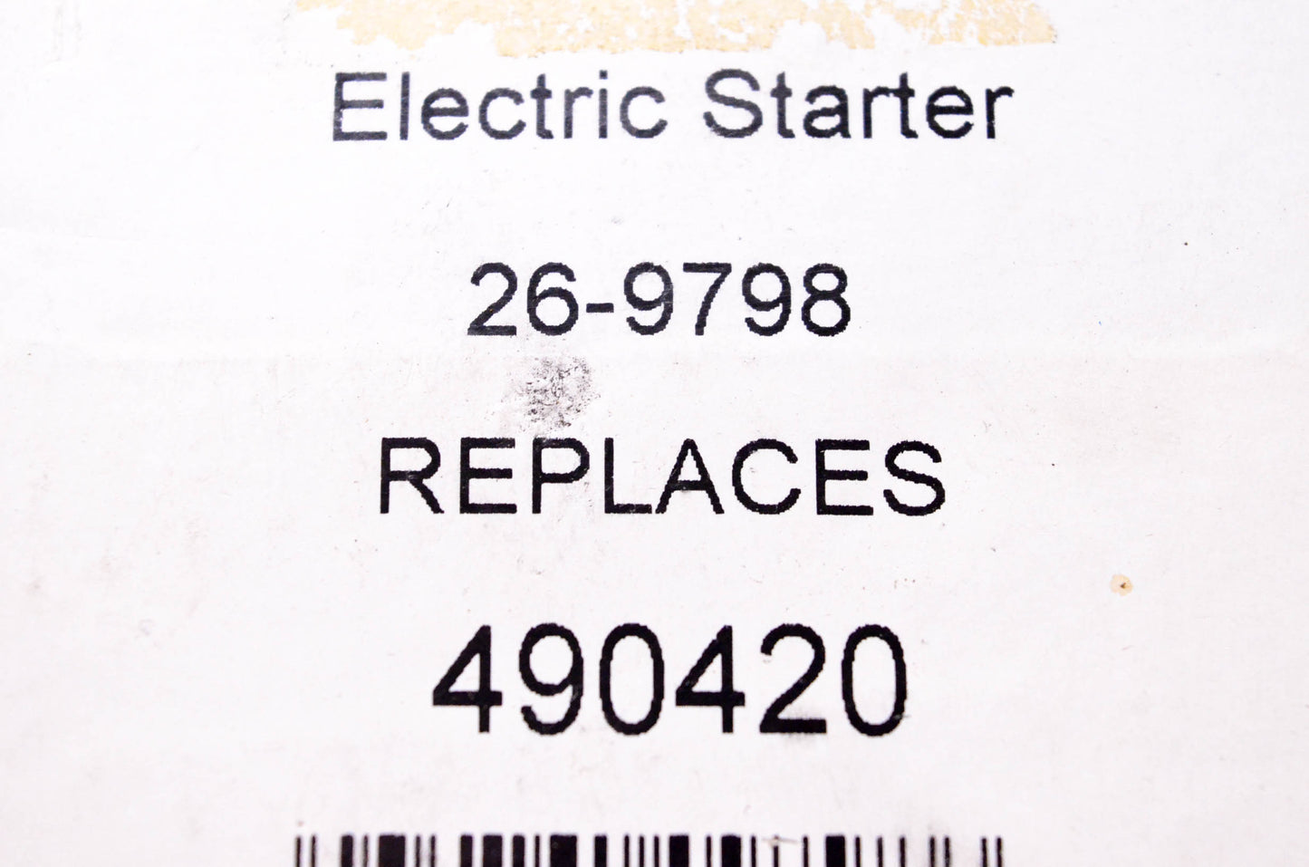 Rotary 26-9798, 490420 Electric Starter NOS