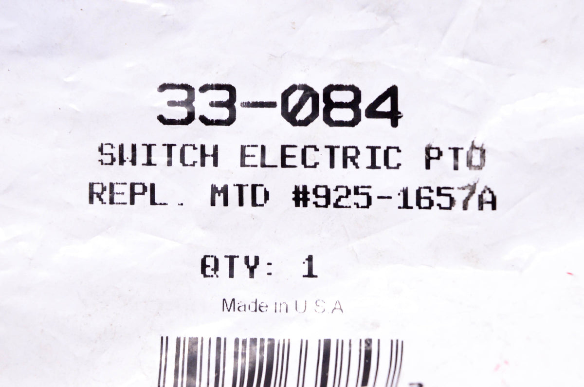Oregon 33-084, 925-1657A Interlock Switch NOS