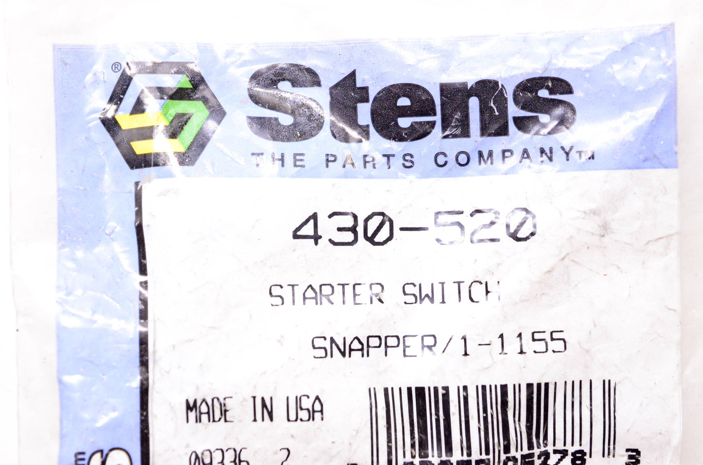 Stens 430-520, 1-1155 Starter Switch NOS