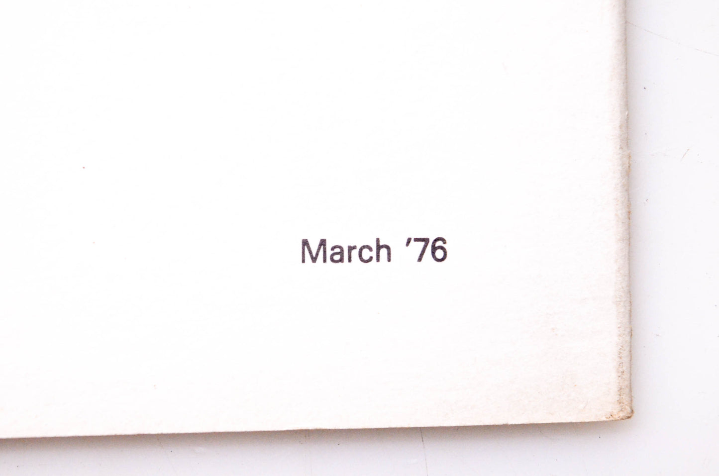 Kubota March '76 Operator's Manual for Model 700 702 703 Loader