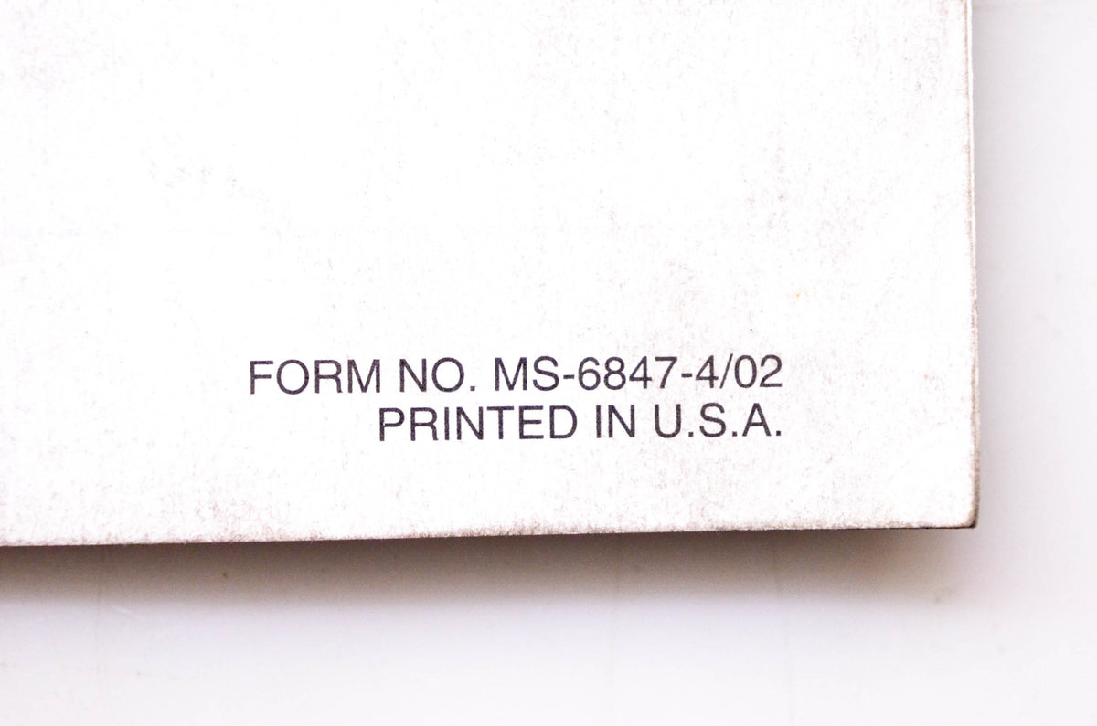 OEM Briggs & Stratton MS-6847 Quantum 120000 Operating & Maintenance Instructions
