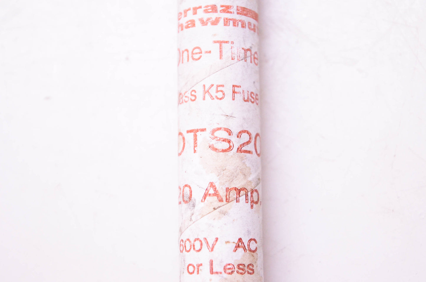 Ferraz Shawmut OTS20 One-Time Class K5 Fuse 20 Amp 600 VAC NOS